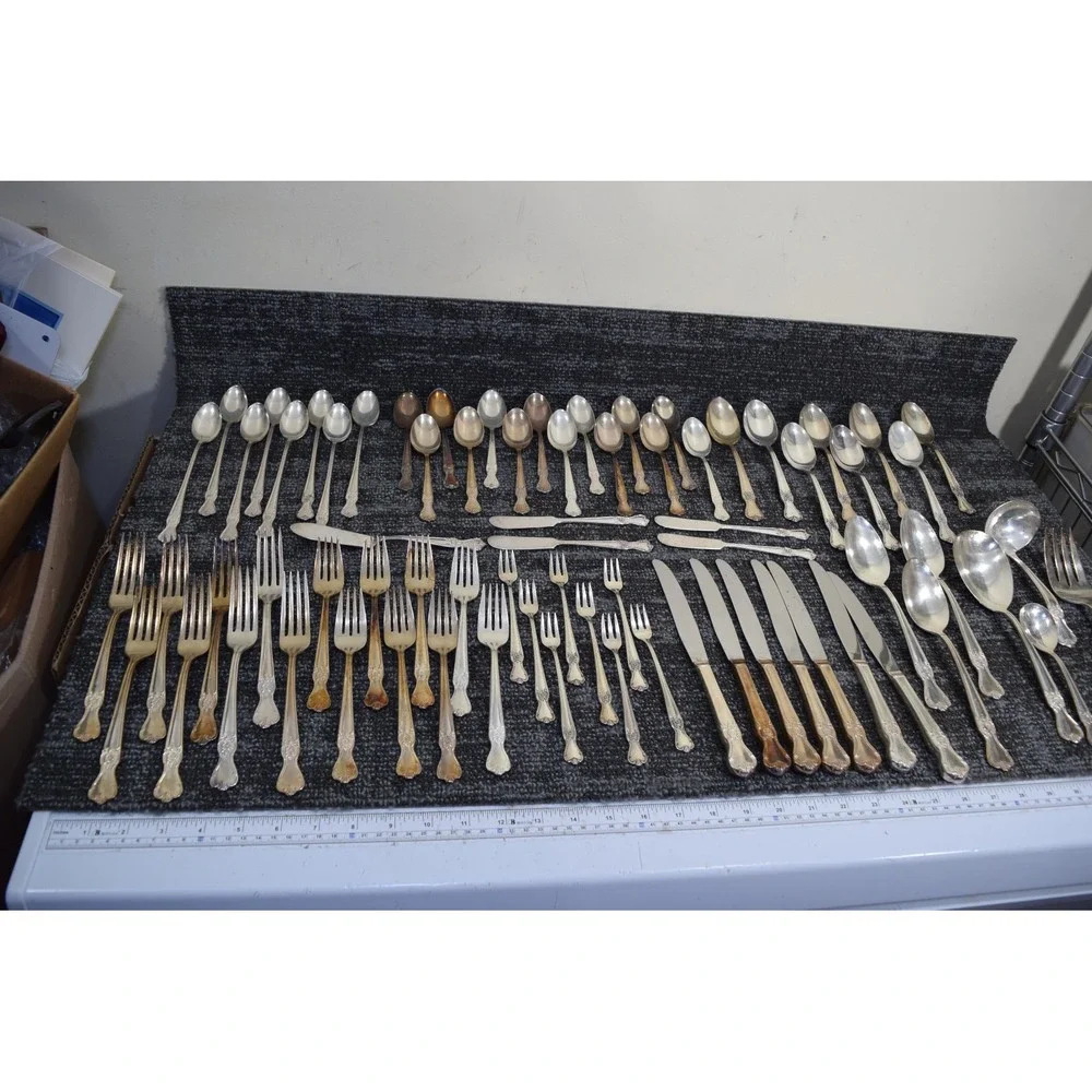 73 Pieces Old Company Silver Plate 